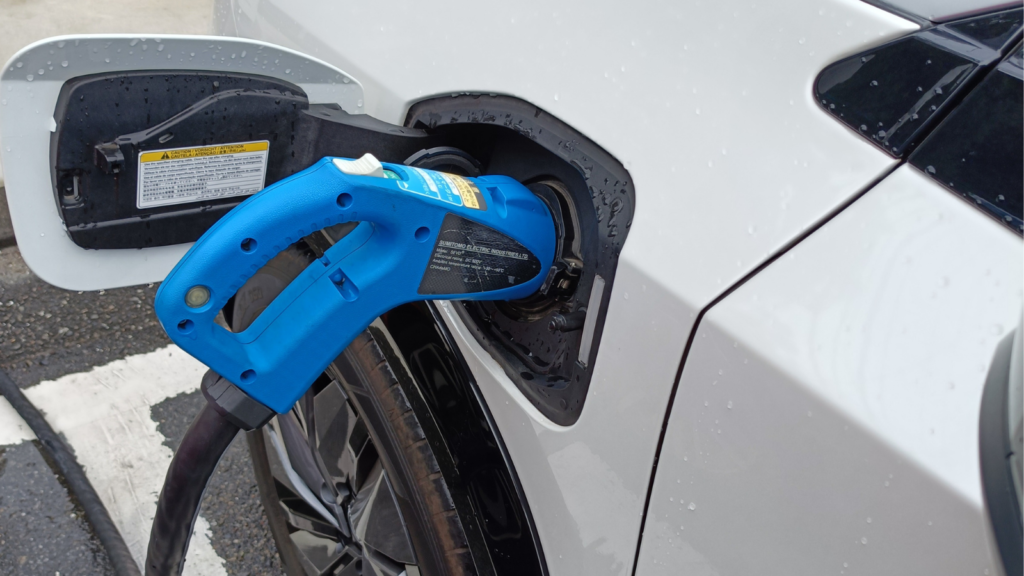 EV走行距離と充電状況の実測データ